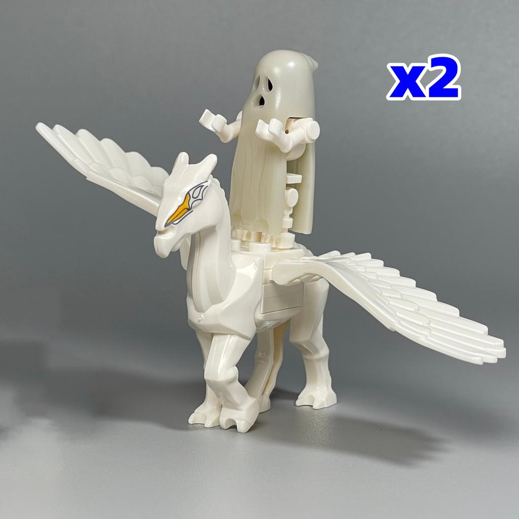 MOC Bricks Mount Action Figure Tang Monk King Horse battle Scene Horseback Warrior Accessories Building Blocks Boys Toys