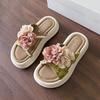 Sandals Women's Summer 2025 New High-value Beautiful Versatile Casual Muffin Thick-soled Skirt Beautiful Sandals