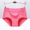 Sexy mid-waist 95% cotton women's briefs in solid colors