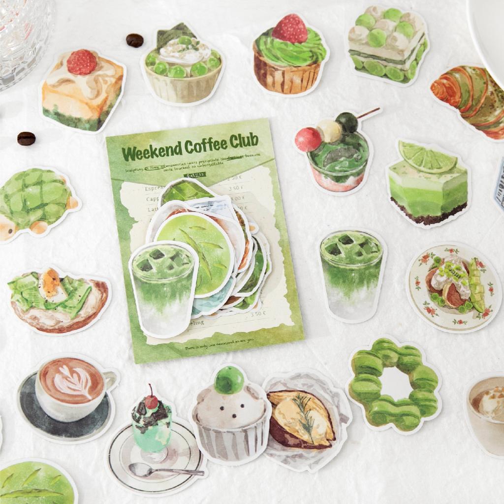 JIAMEI 50pcs/pack Sweet Collection Series Kawaii Toast Dessert Scrapbooking Stickers DIY Handmade Decoration Stationery Stickers
