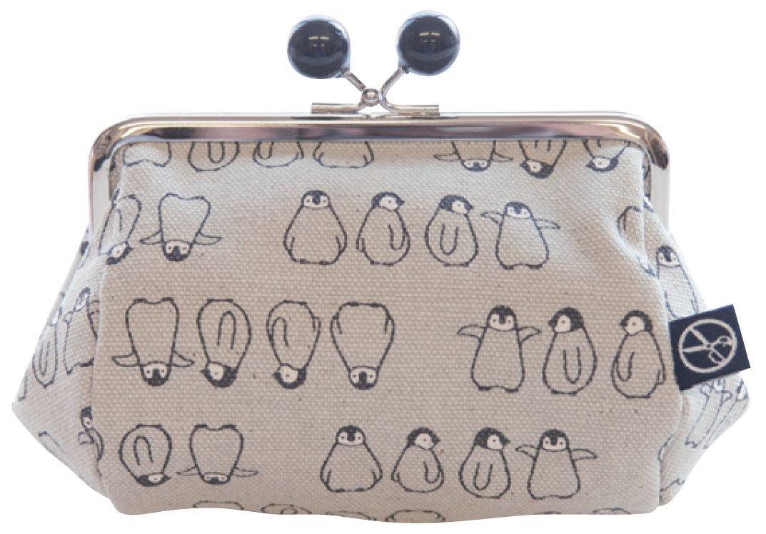 

Hanpudo Animal Clasp Tawara Pouch Penguin [Maeda Senkou] [Goshiki Series] (with beads) 333-30006-002