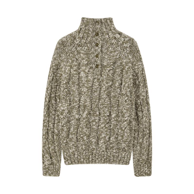 ELLE KIDS Girls Cable Knit Turtleneck Sweater 130