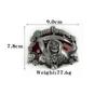 Men's Trendy Red Retro Skull Punk Belt Buckle