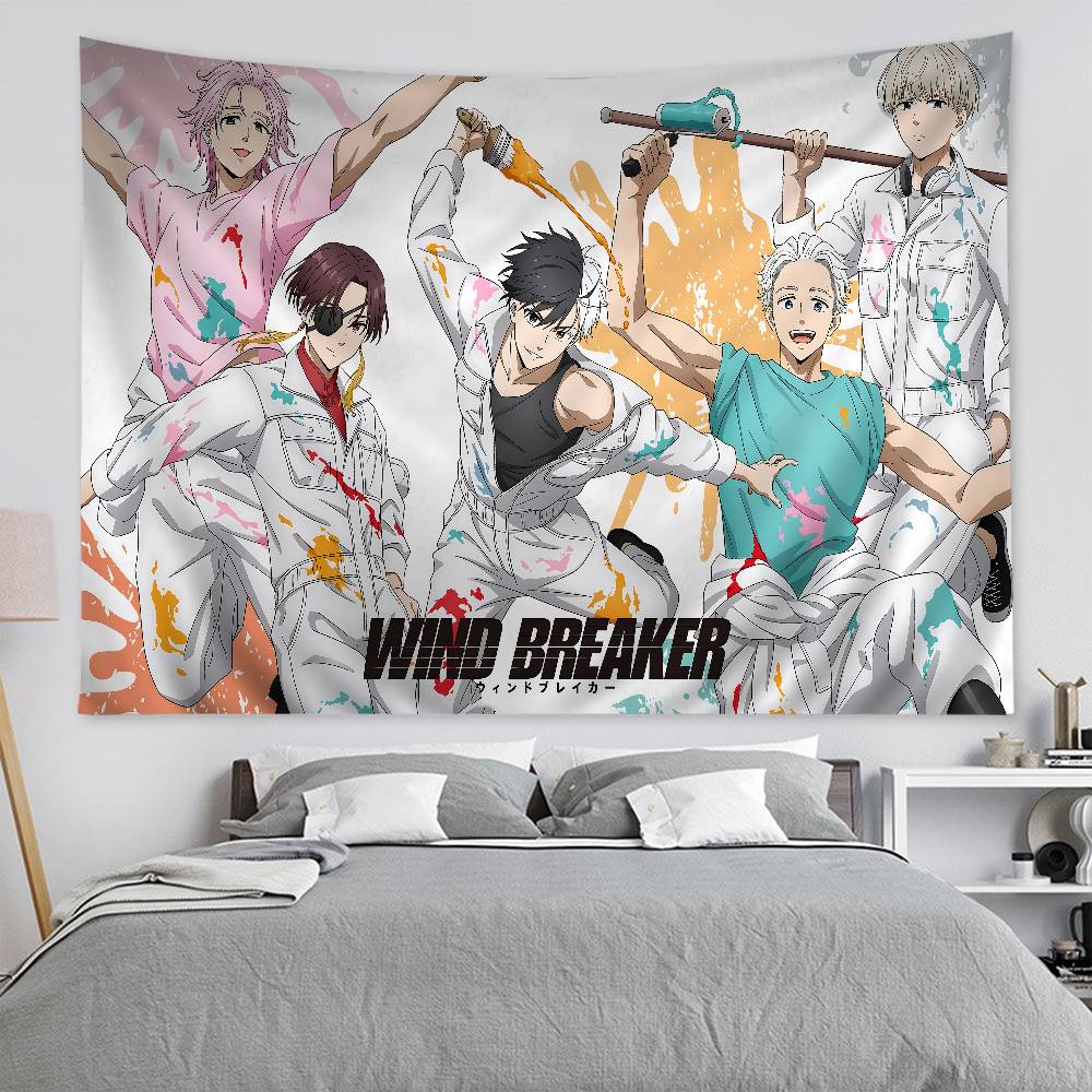 Wind Breaker Anime Tapestry HighQuality Cartoon Wall Hanging for Home Bedroom Dorm Room Decor