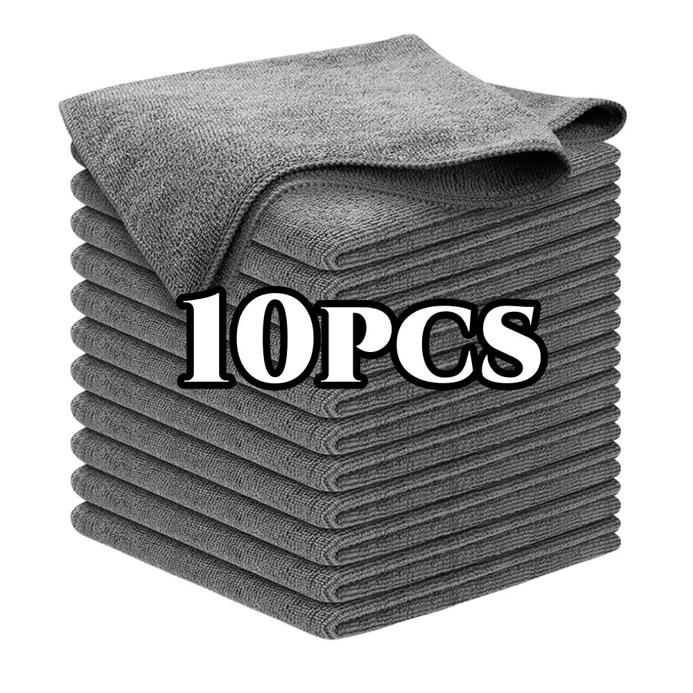 Premium Microfiber Car Towels Set Ultra Absorbent & Drying Cleaning Cloth for Auto Mirror Glass Polishing Wash-Cloth Applicator