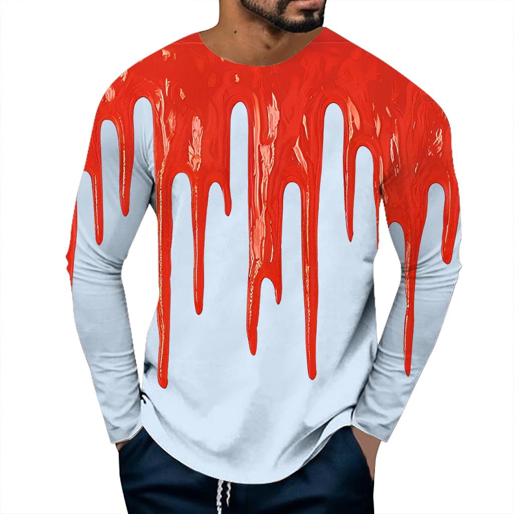 Halloween Blood Bat 3D Print T-Shirts Men Woman Long Sleeve Hip Hop T Shirt Streetwear Harajuku Pullovers Tees Top Kids Clothing