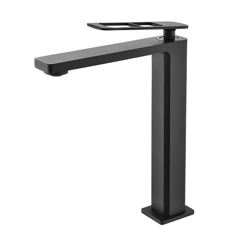 

Basin Faucets Brush Gold Bathroom Faucet Single handle Basin Mixer Tap Bath Black Gray Chrome Faucet Brass Sink Water Crane чёрный