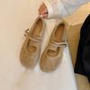 New Autumn Fashion Flat Ballet Shoes Women Shallow Ballet Leather Round Toe Female Ballerina Soft Moccasin Mary Janes Shoes