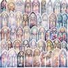 50 INS Wind Church Window Stickers Guitar Laptop Suitcase DIY Waterproof Stickers