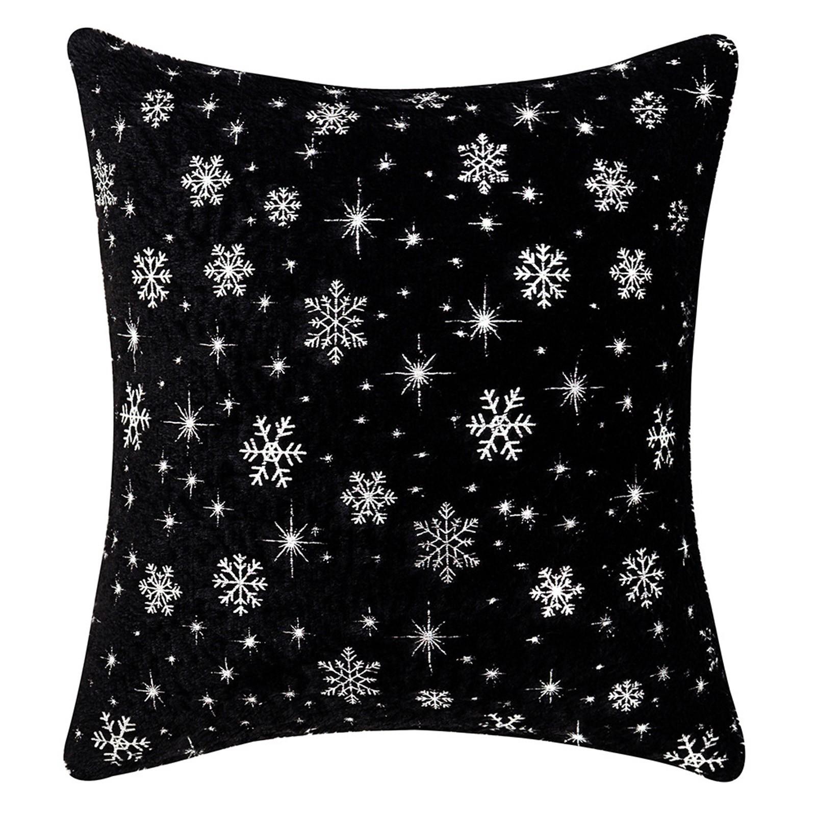 

Christmas Pillowcase, Embossed Snowflake Soft Plush Pillowcase, Sofa Bedroom Holiday Decoration Pillowcase, Single (without Pillow Core) One Size
