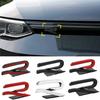 1Pc Metal R Car Front Grille Emblem Stickers Decals for Volkswagen VW Golf 5 6 7 8 R LINE Beetle Passat Tiguan Jetta Accessories
