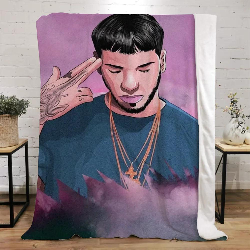 Anuel Aa Blanket Bed Blankets Characters Fluffy Plaid Beach Towel Interior for Home Luxury Bedding Throw Knee Soft Nap King Size