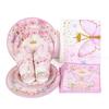 Butterfly Print Dinnerware Suit Butterfly Theme Paper Plates Cups Napkins Straws  Party