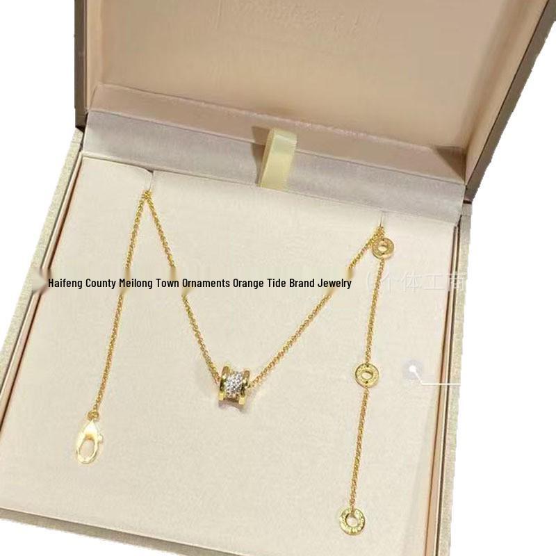 Baojia Diamond Little Waist Unisex Clavicle Necklace