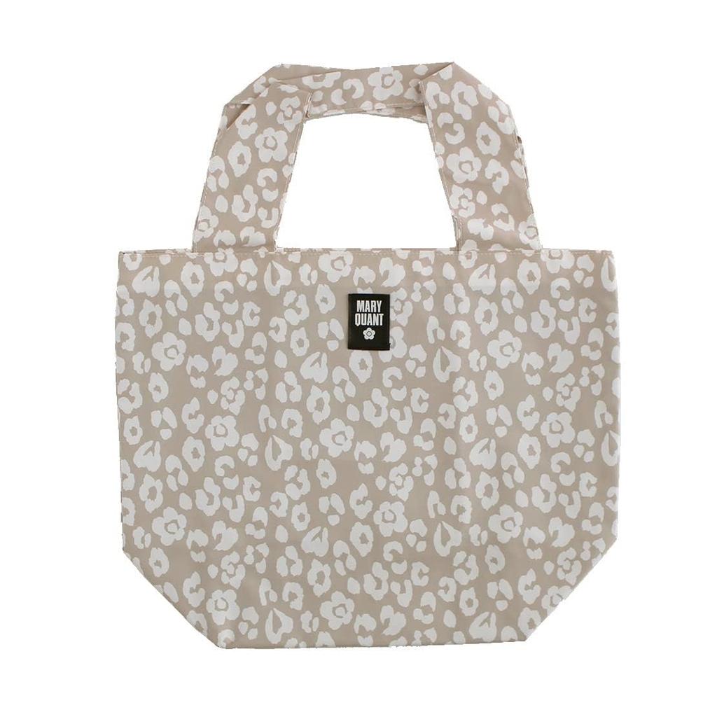 Mary Quant Eco Bag (Beige/Large/Leopard Print) Leopard Print Compact Washable My Bag (Gusseted/Foldable) Sub-Bag 192014-0004-01