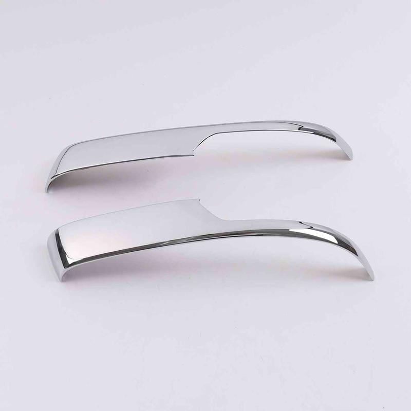 For Toyota Land Cruiser Prado FJ150 2010-2016 2017 2018   ABS Chrome Rearview Mirror Strip Trim Sticker Car Accessories
