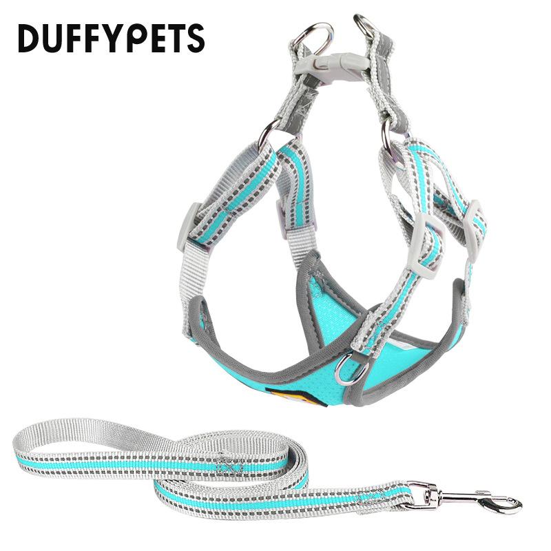 

Шлейки для домашних животных, Светоотражающие и дышащие шлейки для кошек, Поводки для собак в виде жилета, Защита от побега, Дышащие и светоотражающие XL мятный зеленый