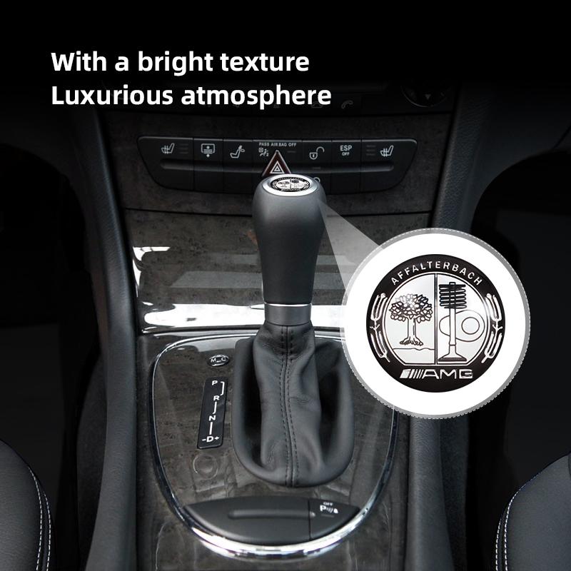 GLC GLB Car Gearbox Control Lever Sticker Shift Handle Emblem For Mercedes Benz AMG W203 W206 W220 W205 W211 W212 W201 W210 W10