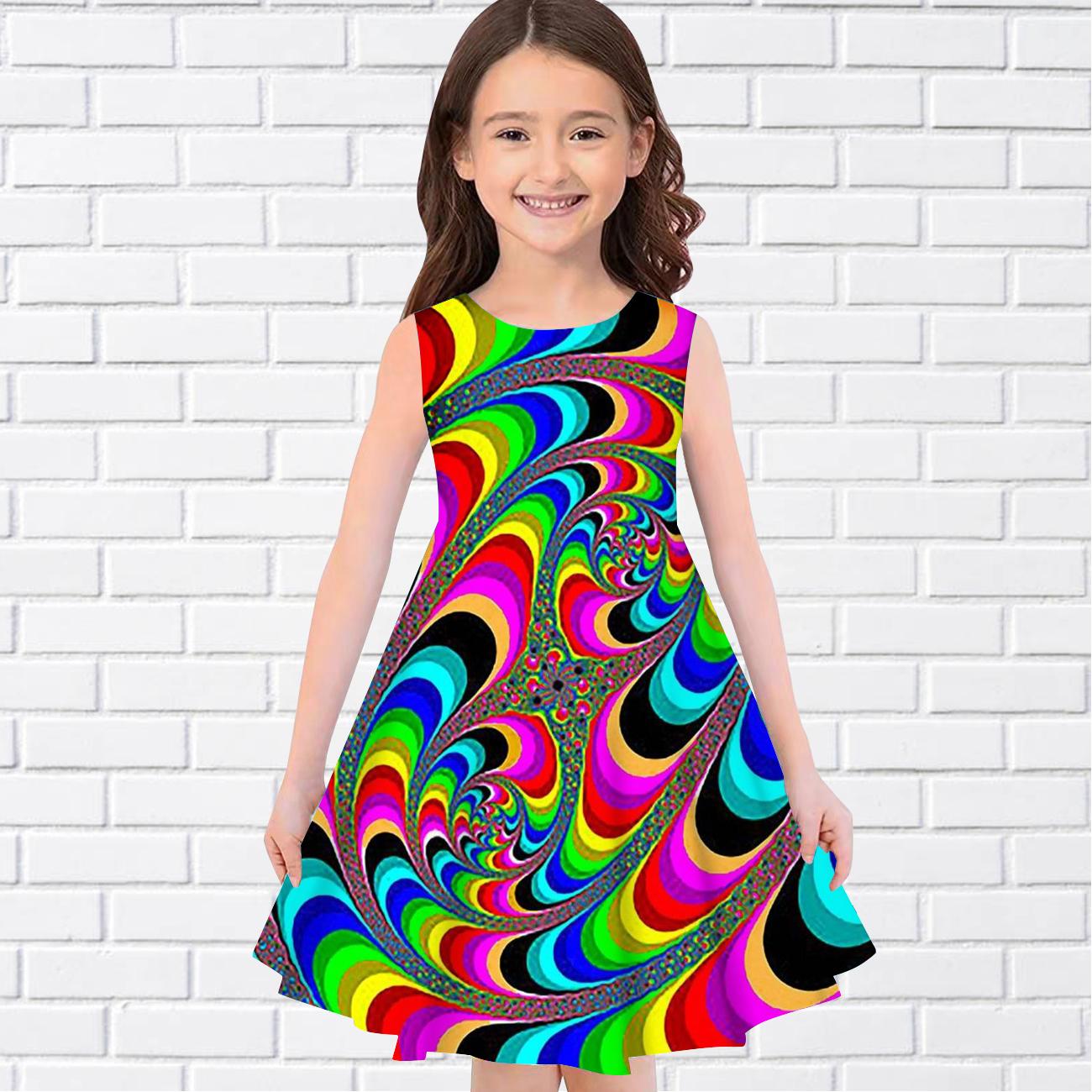 

Платья с 3D павлином для девочек, детское праздничное платье принцессы без рукавов для девочек, майка для девочек старше четырех лет 160 синий