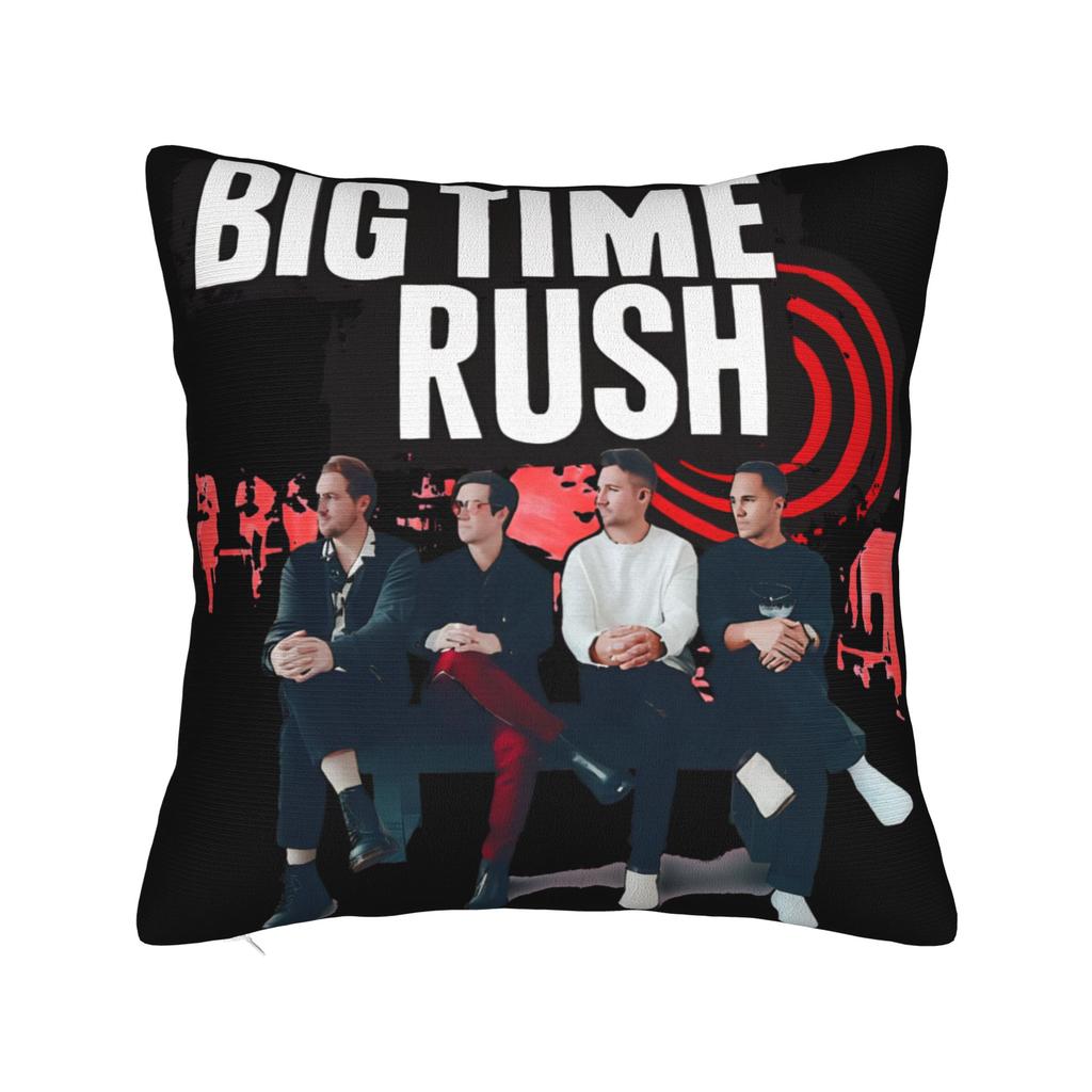 Decorative Pillowcases BTR IN REAL LIFE WORLDWIDE 2025 TOUR Big Time Rush Car Throw Pillow Case Cover Square Multi Size