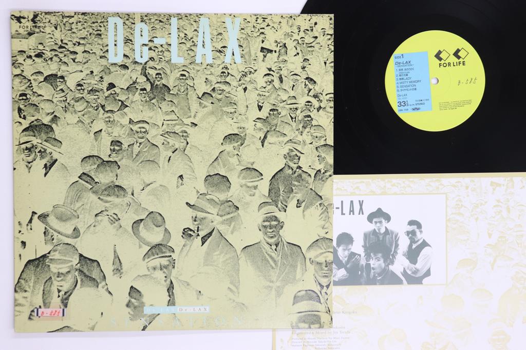 LP Record DE-LAX - Sensation 28K158 FOR LIFE 1988 Japan Japanese Pop/Rock Used