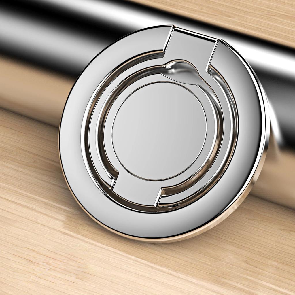 1pc Strong Magnetic Double Ring Buckle Ultra-thin Metal Foldable Phone Holder for IPhone 11 Xs 12 13 14Pro Max MIni  Phone Grip