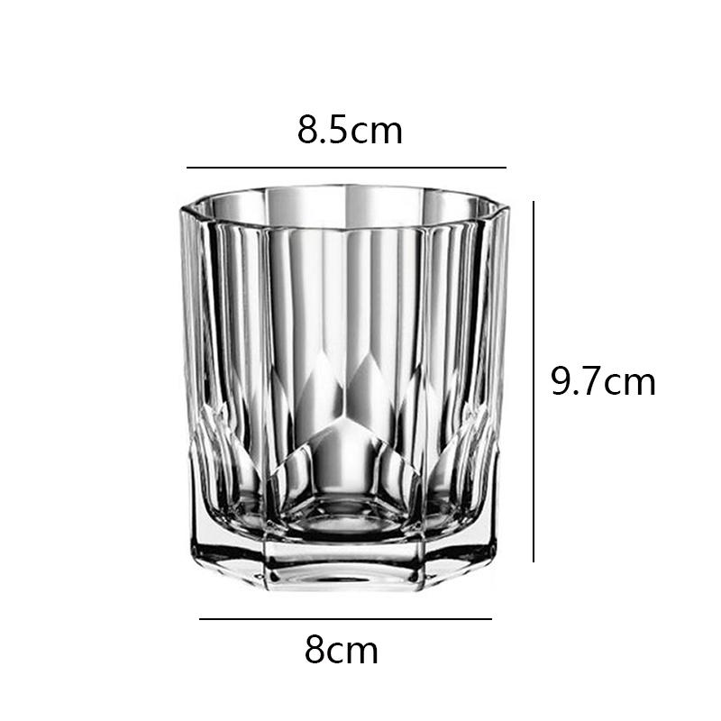 

315 мл/325 мл Стеклянная кофейная чашка Прозрачный стакан Шестигранное дно Стаканы Свадебные подарки Посуда Стаканы Чашки foam box pack