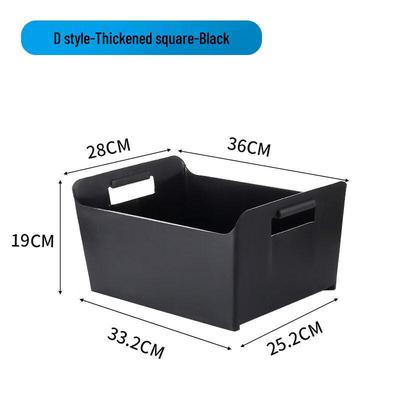 ZISIZ Extra Thick Plastic Rectangular Ice Bucket
