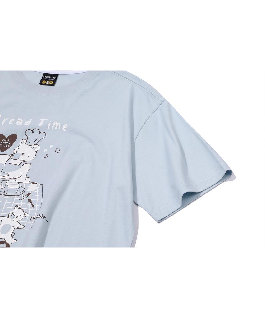 CPGN STUDIO Bakery Bear Short Sleeve T-Shirt Mist Blue