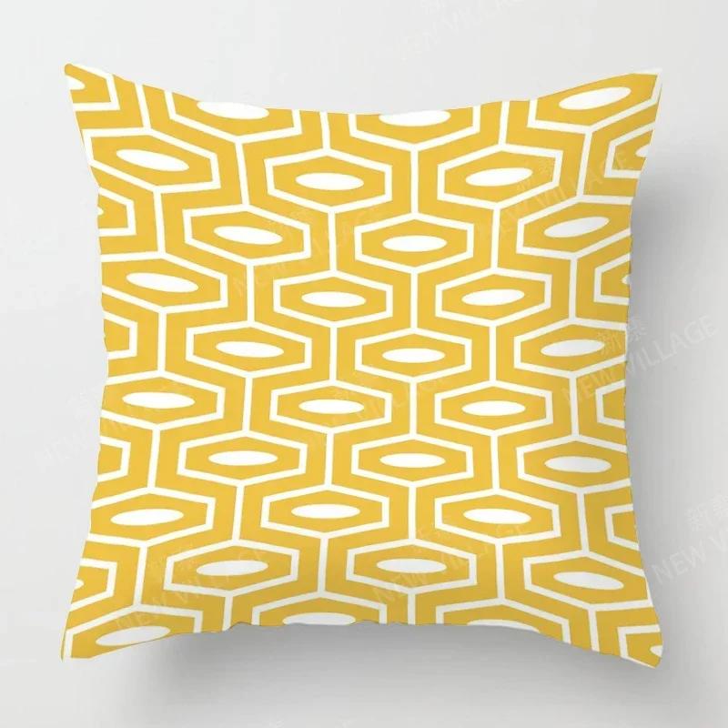 Nordic Fall Home Decor Autumn Throw Pillow Case Sofa Cushion Cover Modern   Geometry