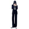 2024 Women's European Cotton High-Waisted Wide-Leg Chenille Pants - Autumn Casual Wear