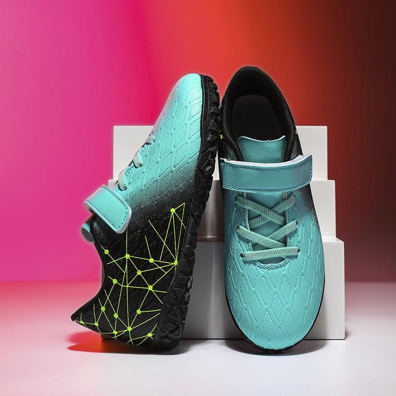 Football Shoes Shattered Nails Spikes Youth Velcro Children's Elementary School Sports Training Competition Shoes