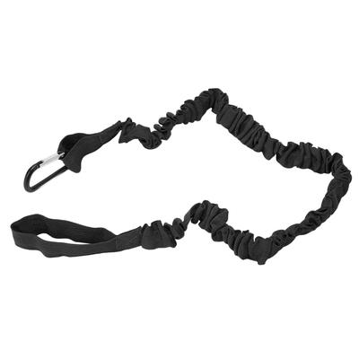 Kajak Paddel Seil Leash Elastisch Leichtgewicht Nylon Spiralförmige Paddelriemen für Kanu Boot Surfbrett Angelrute Schwarz