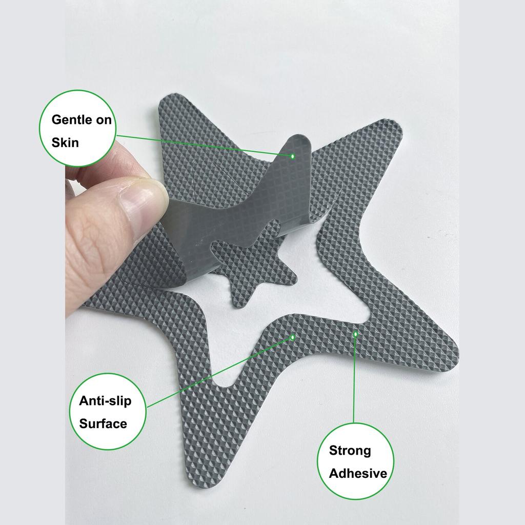 12 PCS Anti Slip Shower Tread Sticker Safety Bathtub Strips Adhesive Star Decals For Bath Tub Shower Stairs