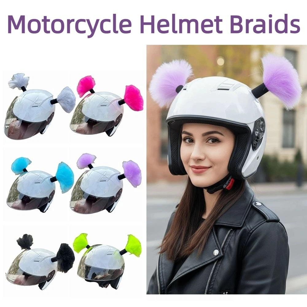 2 ks/Sada Samolepicí copánky na motocyklovou helmu pro motocyklovou cyklistiku lyžování
