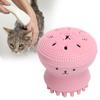 Hundebadebürste Katze Gummi Weiche Schäumende Badebürste Duschschrubber mit Shampoo-Spender