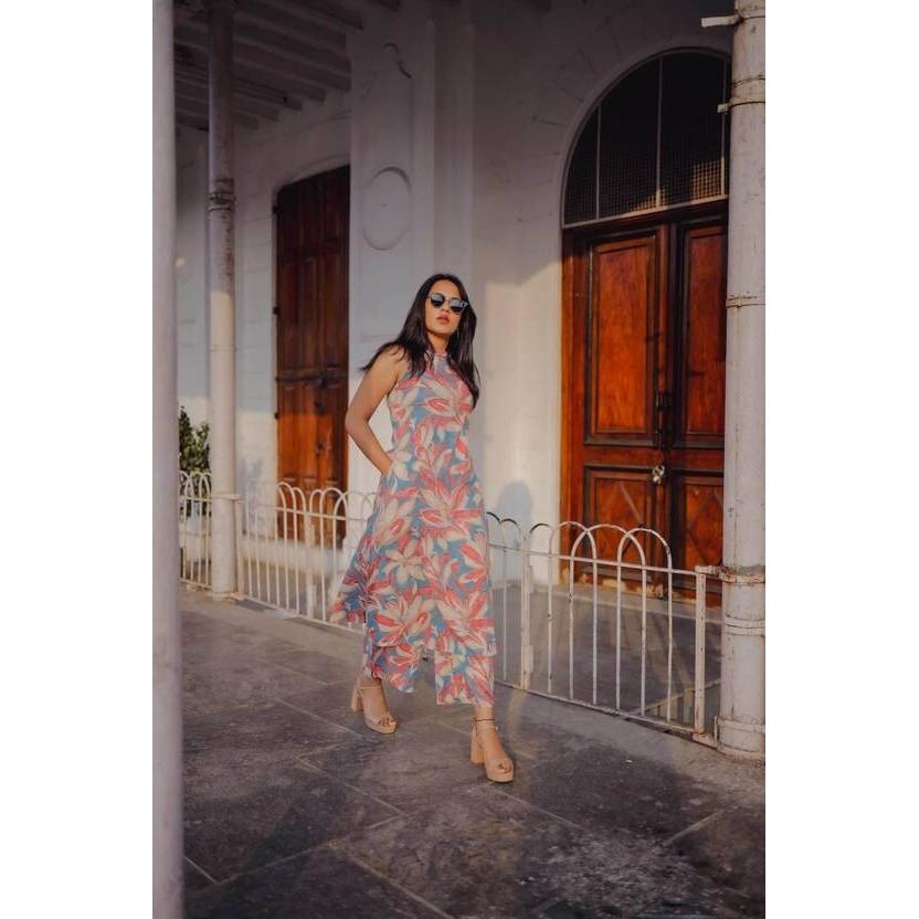 Women Party Wear Cotton Rayon Kurta Pant Set Indian Bollywood Top Tunic Kurti SC-2246a