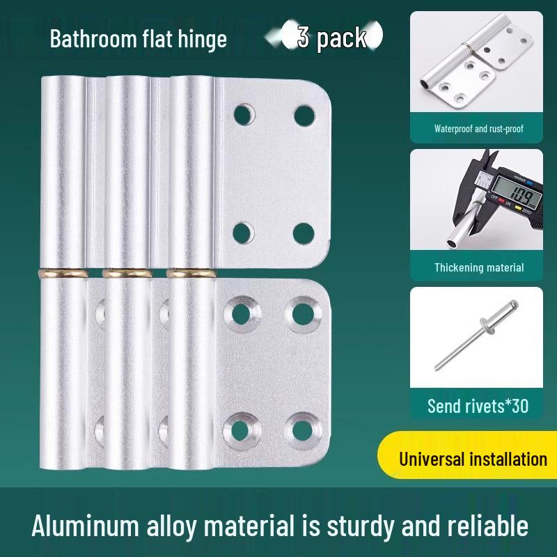 Aluminum Alloy Stainless Steel Folding Bathroom Door Hinge Accessories