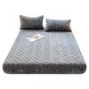 Winter Warm Velvet Taffeta Fitted Sheet - Non-Slip Solid Color Mattress Protector