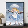 Disney Themed Diamond Painting Kit Handmade diy5D Home Decoration Gift Alice In Wonderland Winter Scene with Mouse and Bird Art