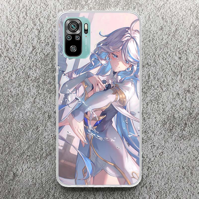 Cute Furina Genshin Impact Print Soft Case for Xiaomi Redmi Note 14 13 12S 11S Phone Shell 10 Pro Plus 11E 11T 12 11 10S 5G Cove