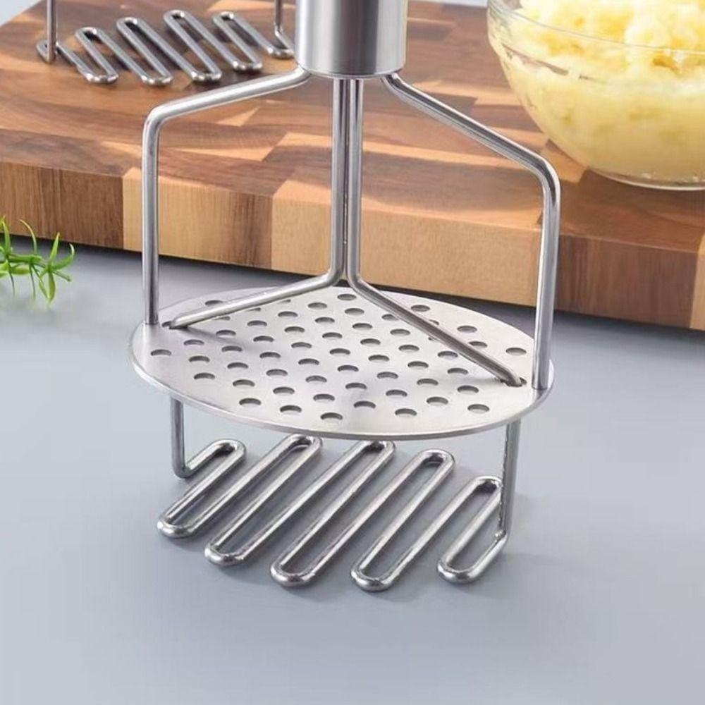 Stainless Steel Double Layered Potato Masher Handheld Potato Ricer Fruit Processing