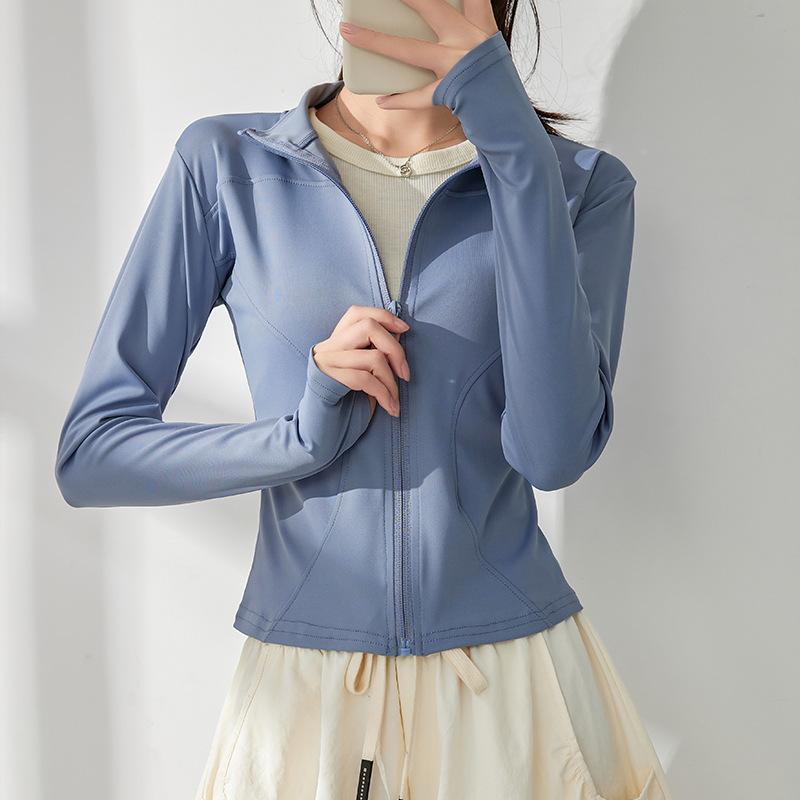 Sunscreen Clothes, Yoga Clothes, Women's Spring New Pilates Training, Sports Quick-drying Jacket, Running Fitness Top