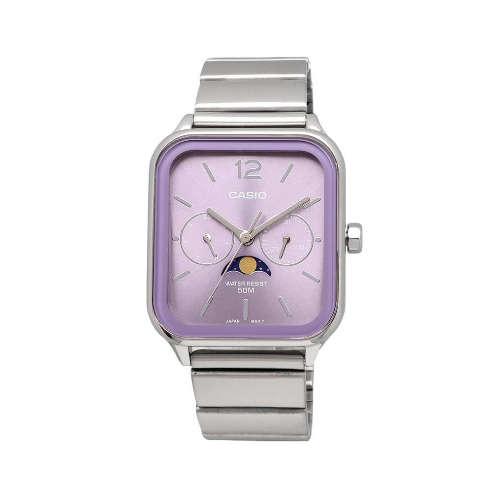 Casio Standard Moon Phase Analog Men's Wristwatch MTP-M3 Series Overseas Model, Bracelet Type