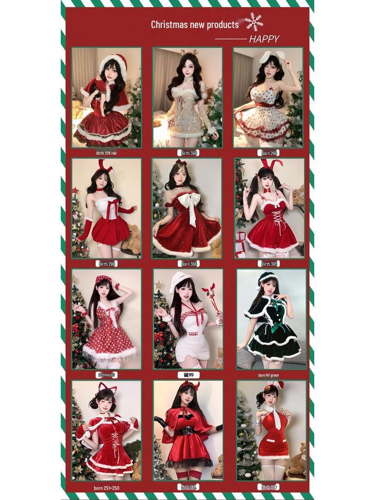 Halloween & Christmas Reindeer Cosplay Hooded Jumpsuit for Kids & Adults