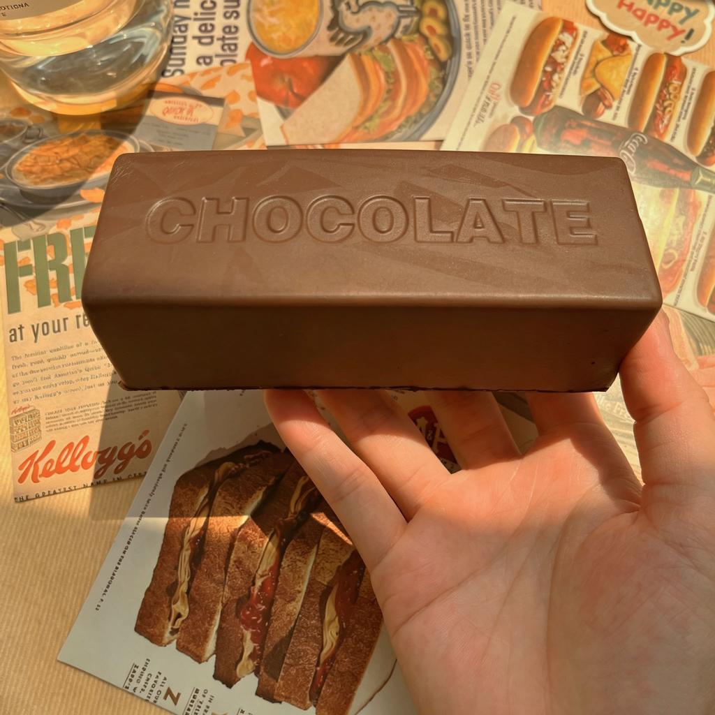 Barretta di Cioccolato Super Bagnata Morbida Squishy Lenta Risalita Sollievo dallo Stress Spremere Fidget Toy