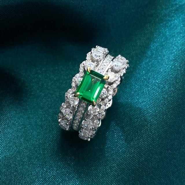 

Nuptial Bridal Ladies Sparkling Diamond Rings Sterling Tone Rings Fine Jewelry Engagement Romantic Women Present GiftTrendy Finger 7