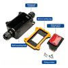 Outdoor Box Inline Cord Rocker Switch Power 12V-24V 110V-220V Marine Rocker Inline Toggle Switch with LED 20A Inline IP67 Sealed