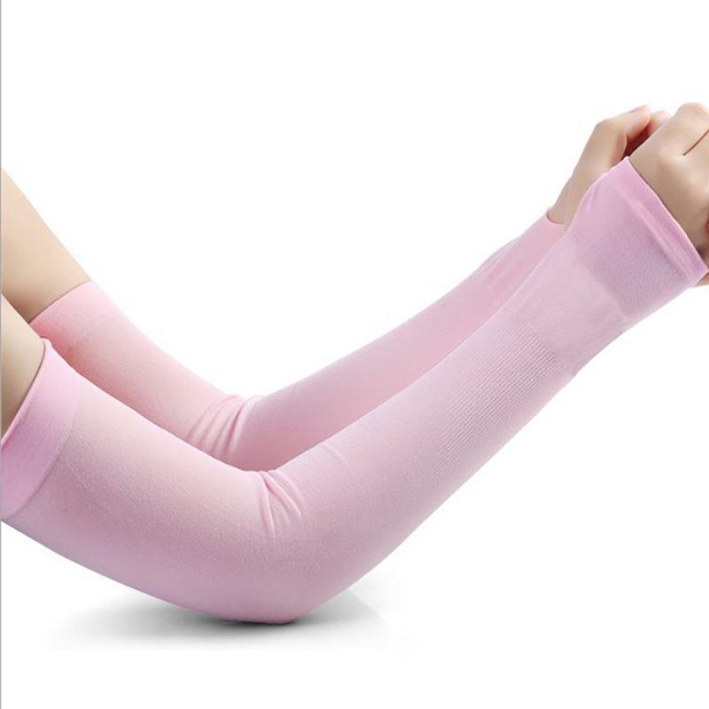 1Pair Arm Sleeves Summer Sun UV Protection Ice Cool Biking Running Fishing Driving Arm Cover Warmers for Men and Women