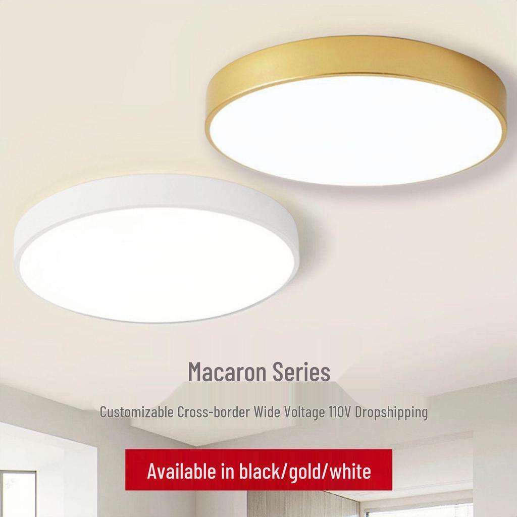 Nordic LED Ceiling Light, Super Bright & Eye-Protecting for Bedroom, Study, or Balcony